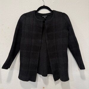 Eileen Fisher 100% Merino Wool Open Front Jacket Cardigan – Size M